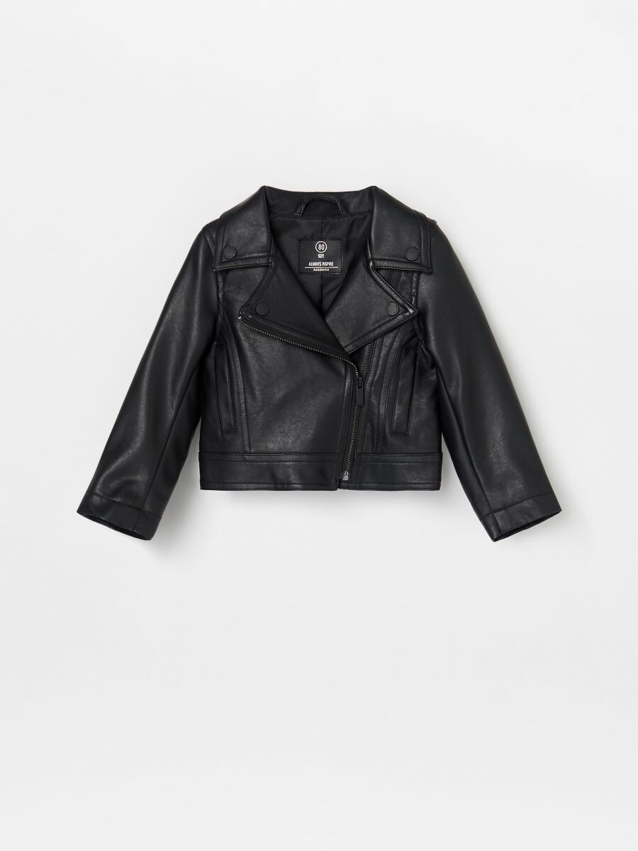 synthetic leather jacket
