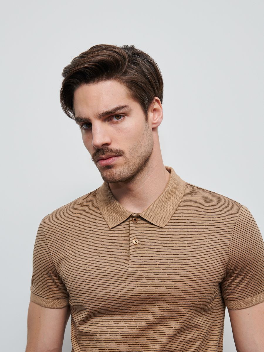 mercerised cotton polo shirts