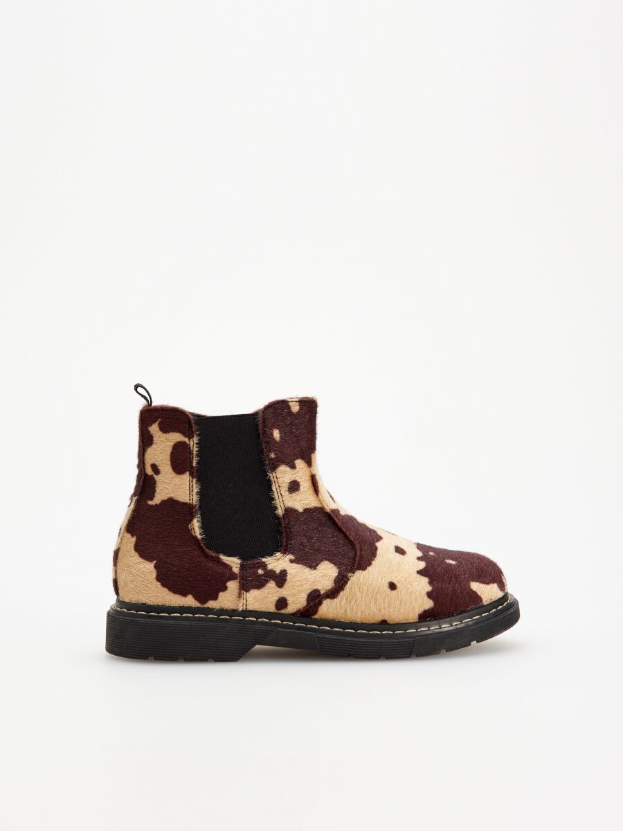 leapord print ankle boots