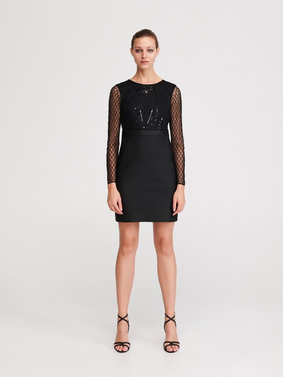 dress with beads and sequins