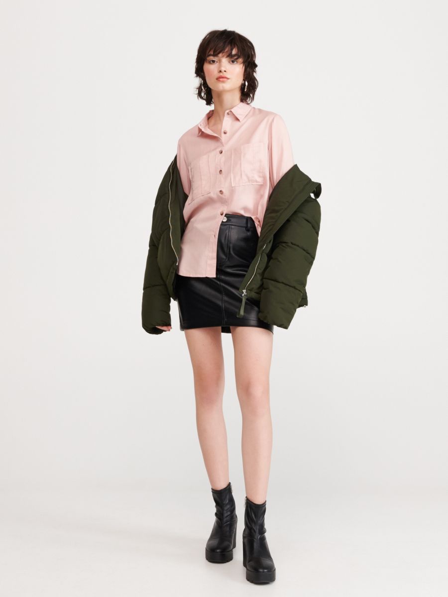 Koszula z lyocellu Tencel™ Eco Aware Khaki Koszula z lyocellu Tencel™ Eco Aware Khaki