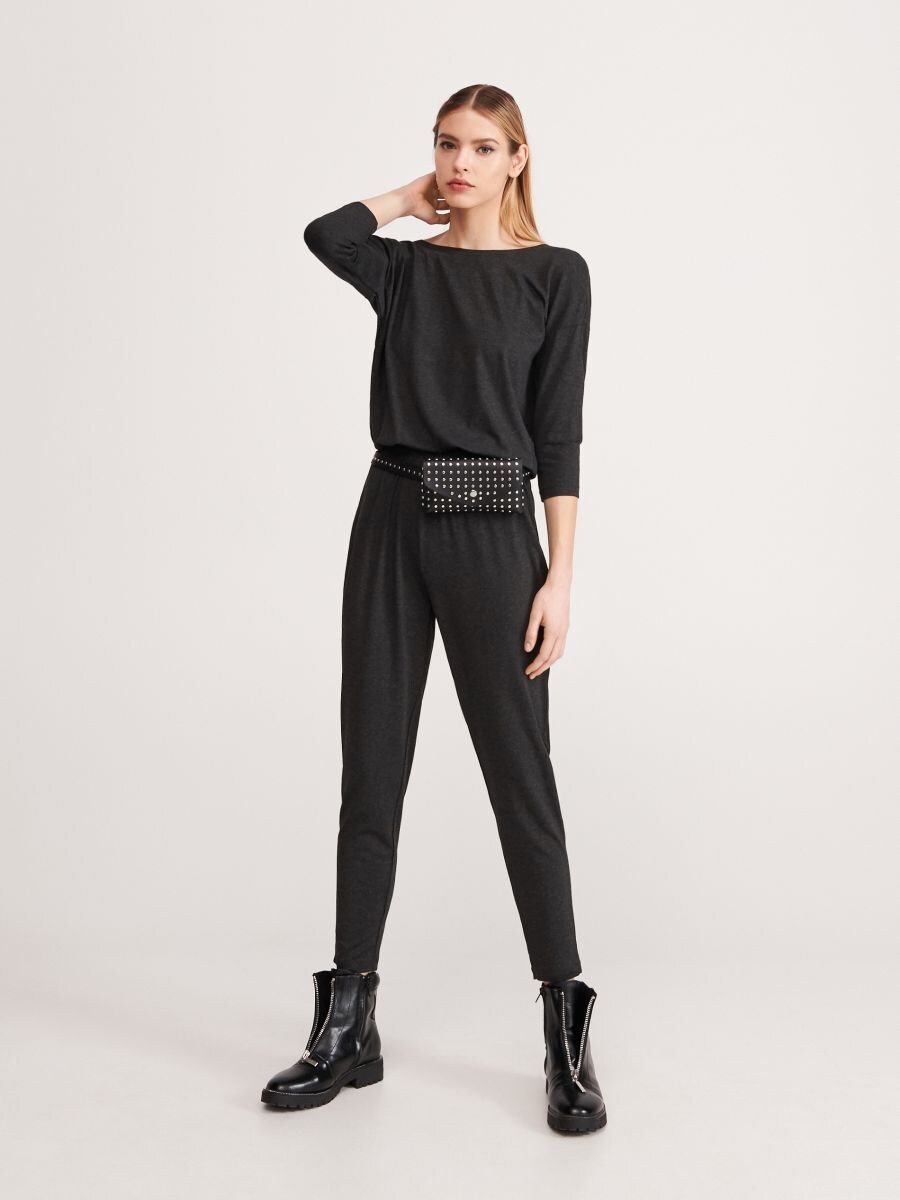 ladies grey jumpsuit