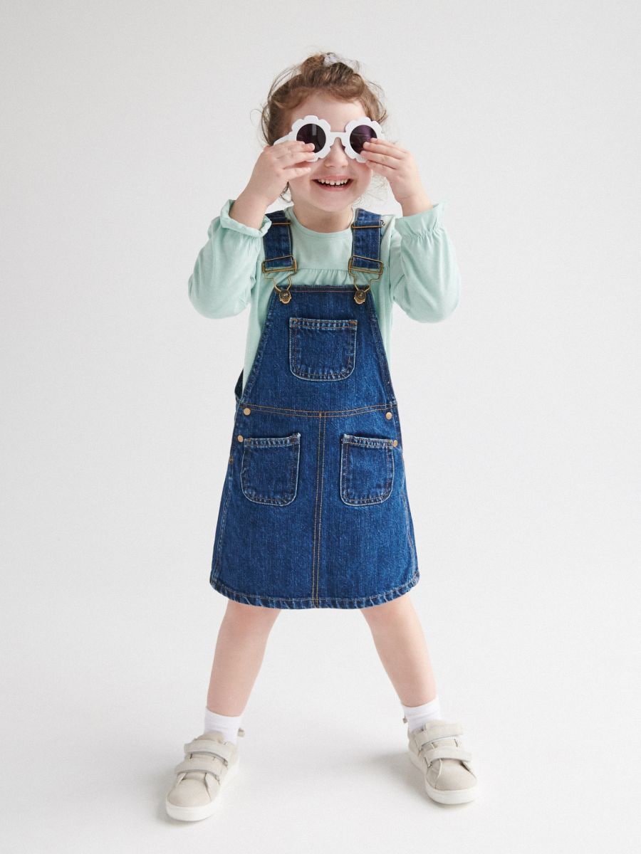 denim skirt suspenders