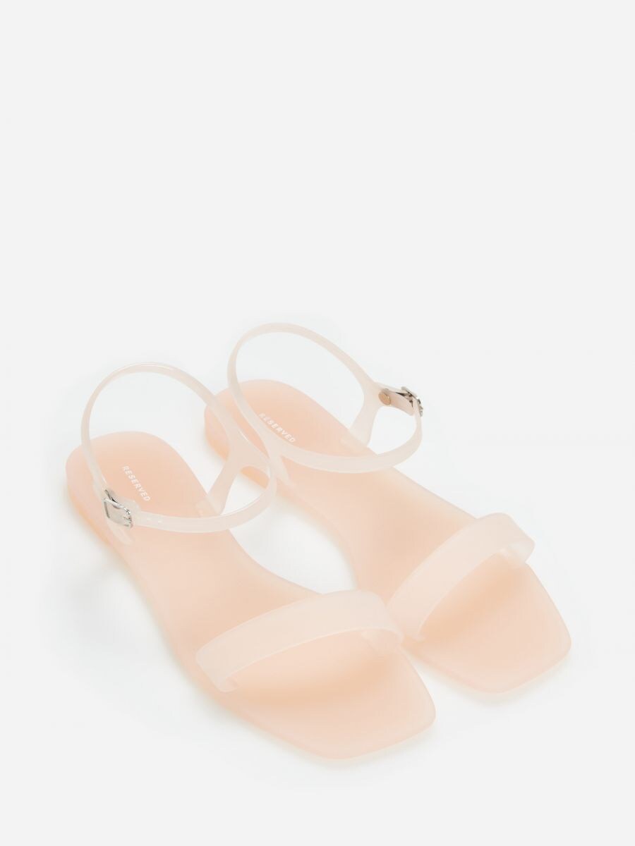 pink jelly shoes