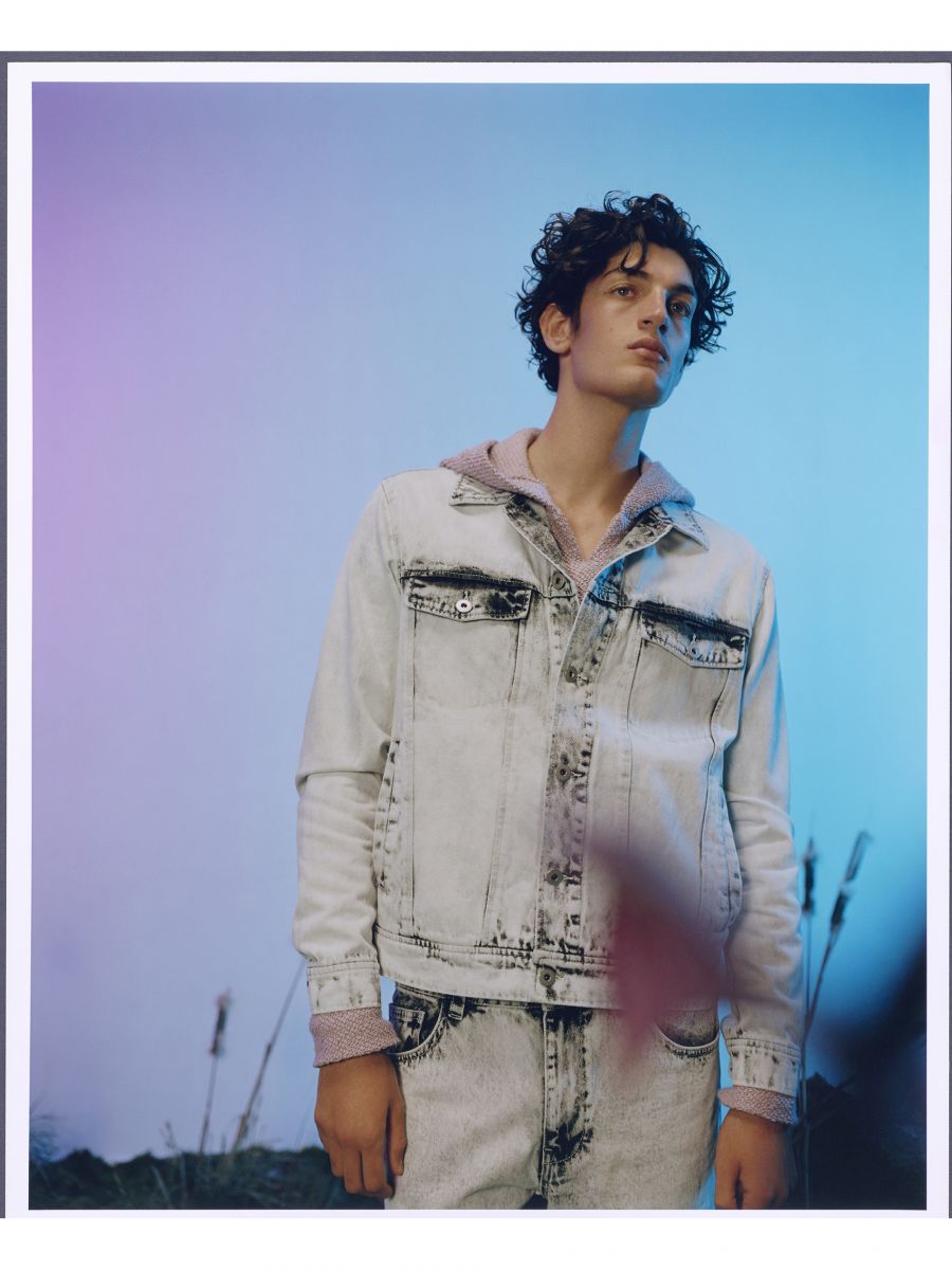 reserved white denim jacket