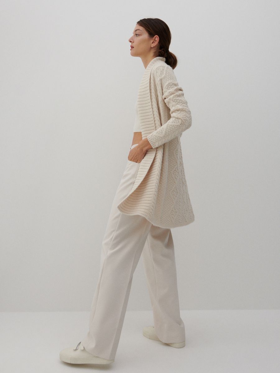 womens white fluffy cardigan