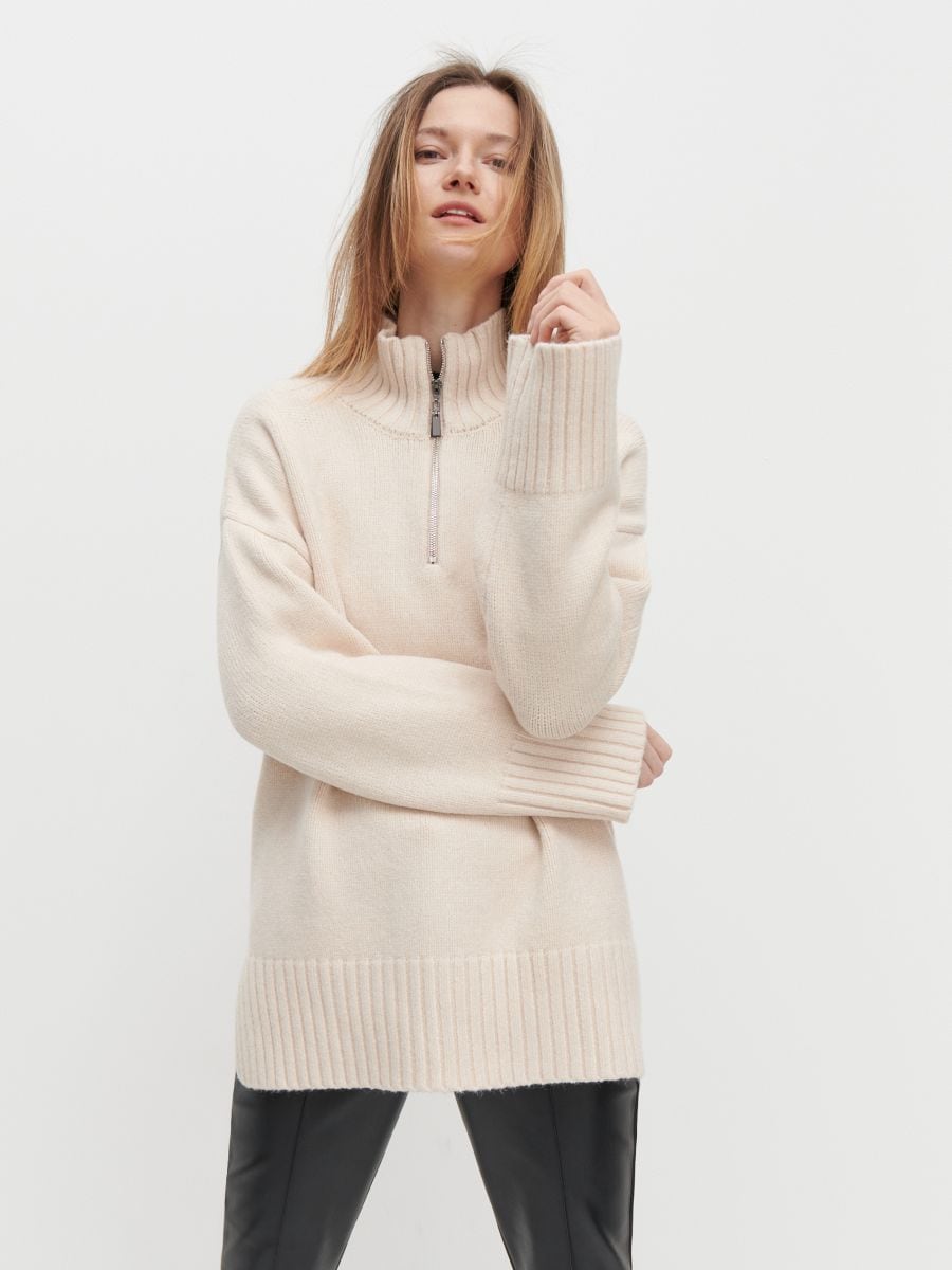 half zip turtleneck