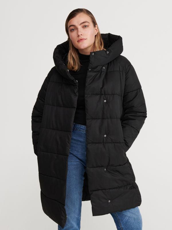 Quilted coat - black - VY456-99X - RESERVED