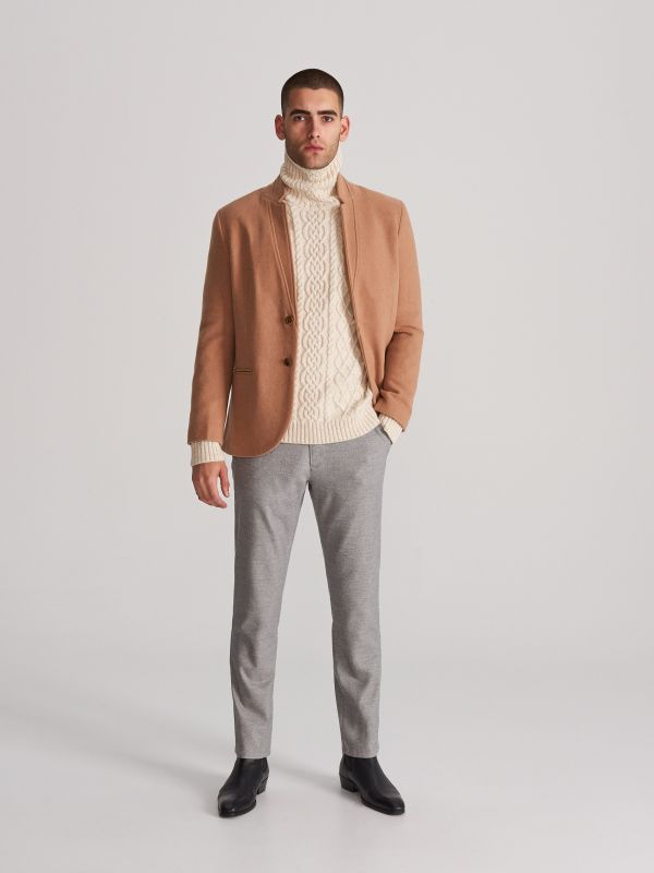 Fitted chino trousers - grey - VY562-09M - RESERVED