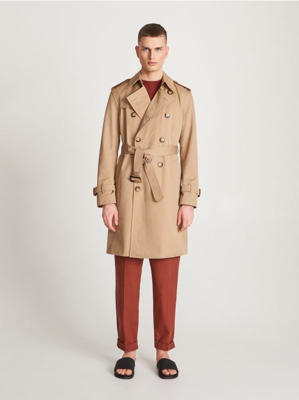 Classic trench coat - Beige - WA057-80X - RESERVED