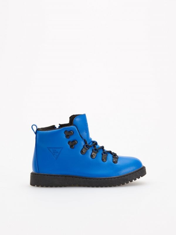 Warm ankle high shoes - blue - WB388-55X - RESERVED