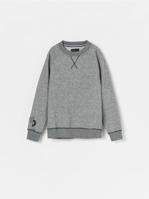 Cotton sweatshirt - grey - WB461-90M - RESERVED