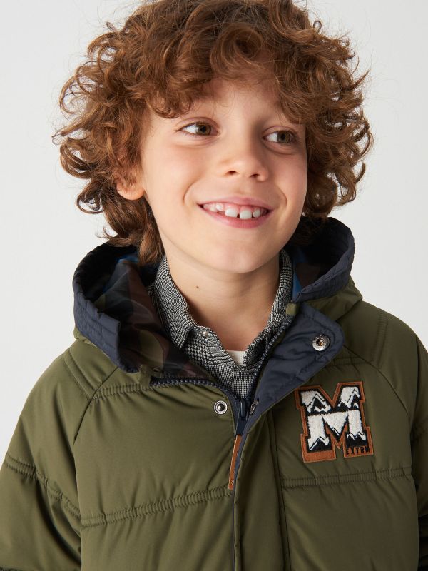 Warm hooded jacket - green - WB814-87X - RESERVED