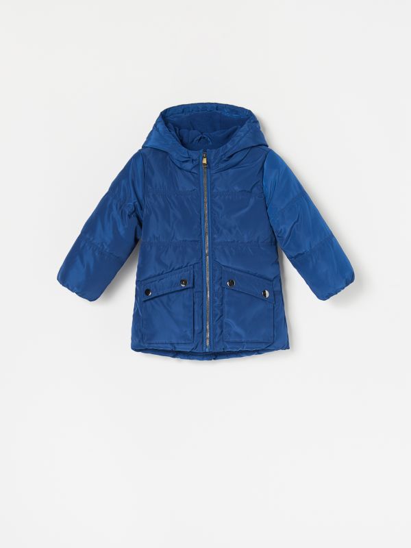Geacă călduroasă cu glugă - bleumarin - WD885-59X - RESERVED