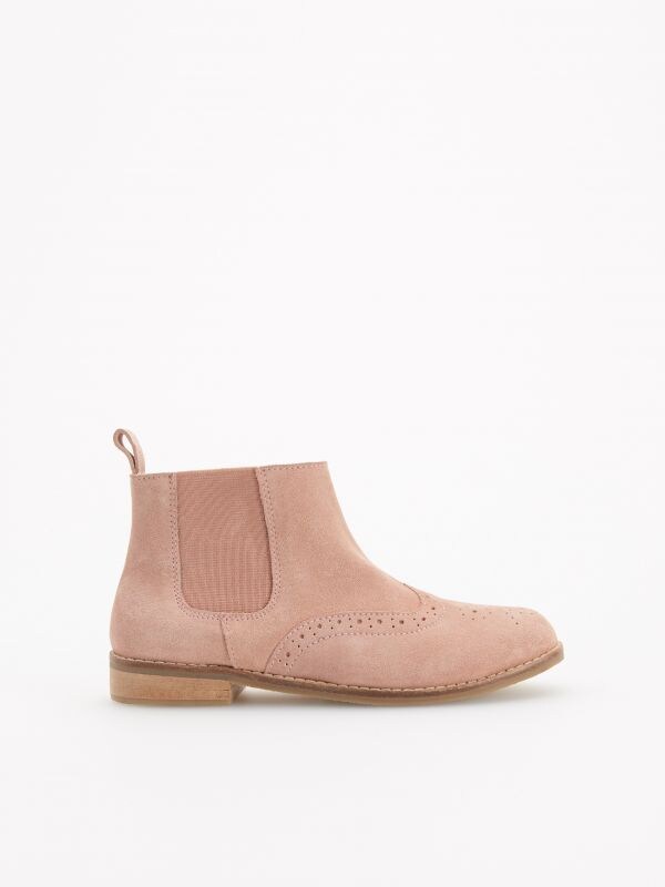 Leather riding boots - beige - WF028-12X - RESERVED