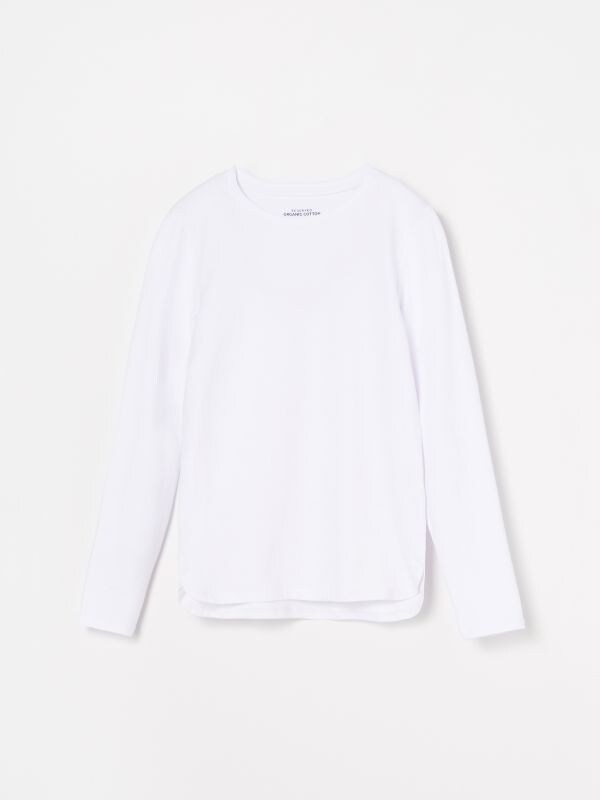 Organic cotton T-shirt - white - WF762-00X - RESERVED