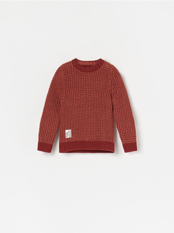 Cotton sweater - brown - WG164-83M - RESERVED