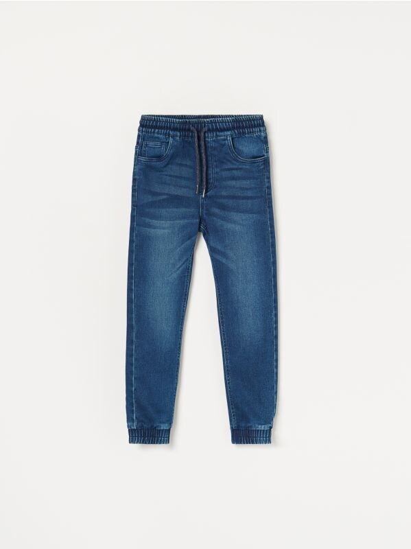 Джинсовые брюки jogger - Темно-синий - WG385-59J - RESERVED