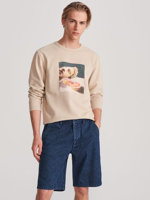 Pantaloni scurți de blugi - albastru - WK701-57J - RESERVED
