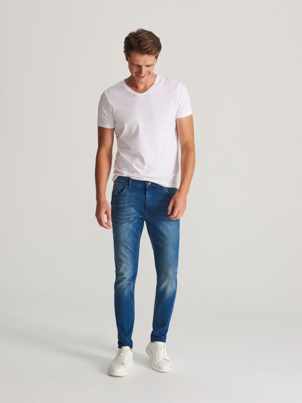 Blugi slim - bleumarin - WK872-59J - RESERVED