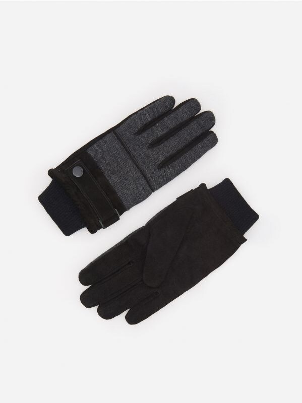 Guantes de piel - Gris - WL848-90X - RESERVED