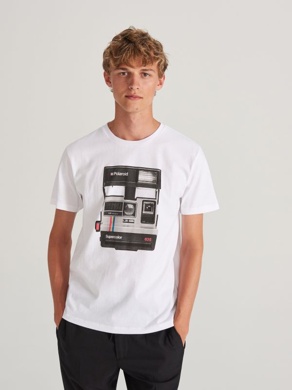 Camiseta de Polaroid - Blanco - WM089-00X - RESERVED