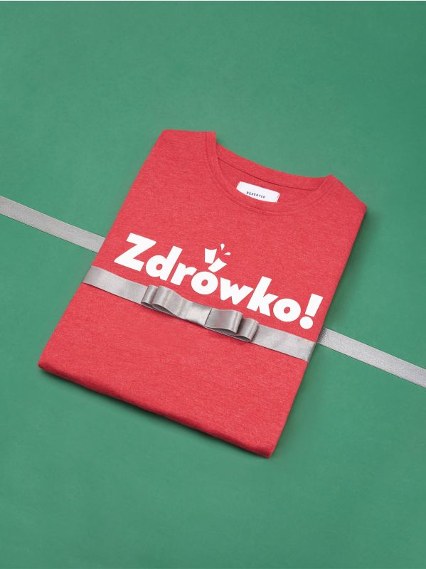 MEN`S T-SHIRT - red - WM204-33M - RESERVED
