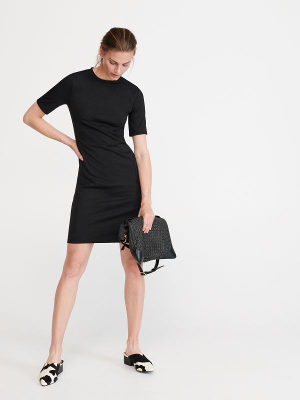 Rochie din tricot - negru - WM359-99X - RESERVED