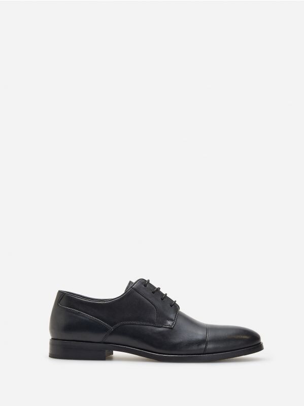 Zapatos derby elegantes de piel - Negro - WM432-99X - RESERVED