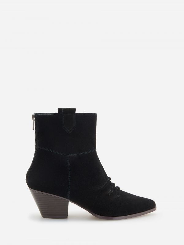 Leather ankle boots - black - WN103-99X - RESERVED