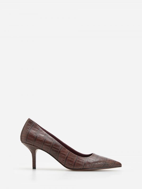 Escarpins en cuir - Bordeaux - WN113-93X - RESERVED