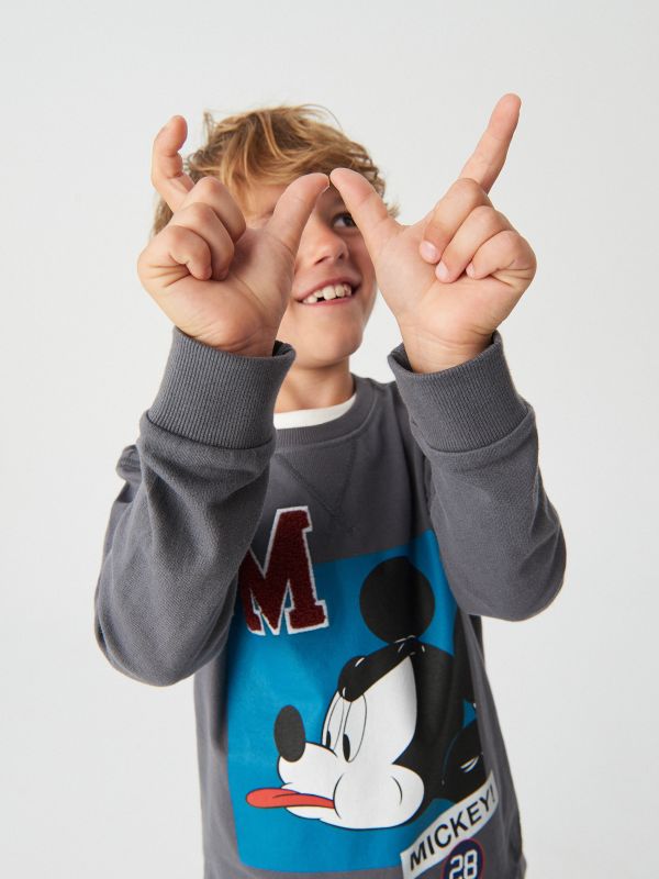Langarmshirt Disney Mickey Mouse - grau - WN838-90X - RESERVED