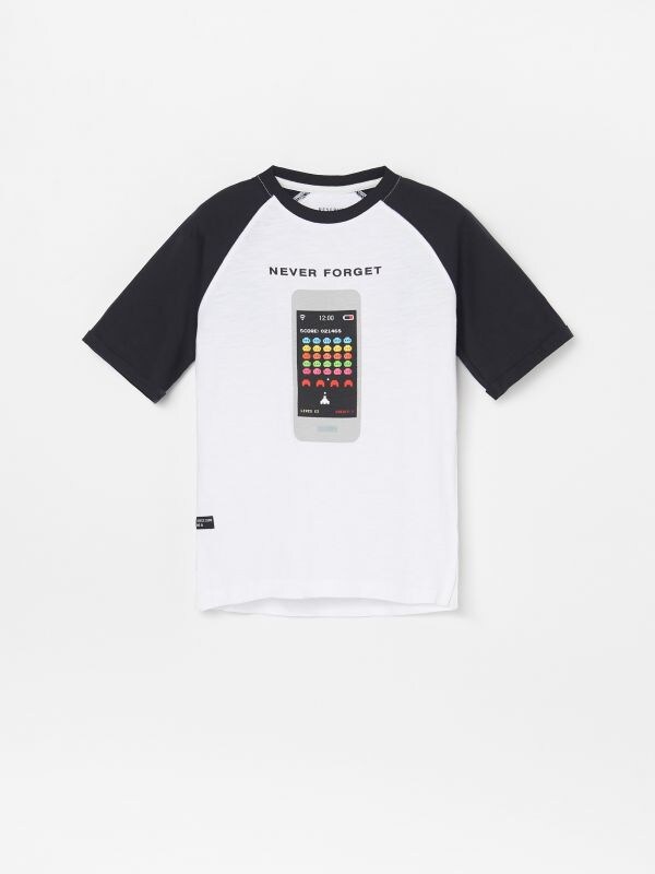 Boys` t-shirt - black - WO153-99X - RESERVED