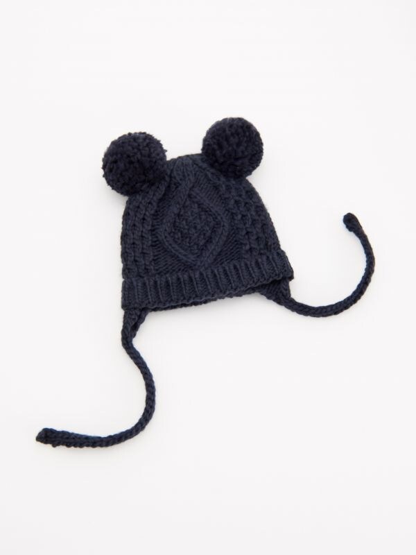 Beanie with strings - navy - WO917-59X - RESERVED
