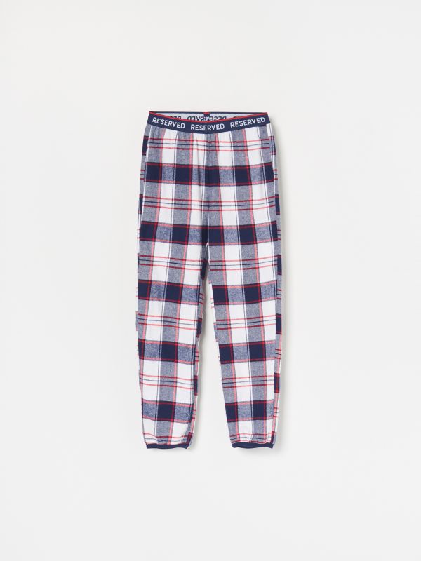 Pantalón de pijama de algodón - Azul marino - WS623-59X - RESERVED