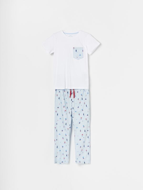 Organic cotton pajamas - blue - WS634-05X - RESERVED