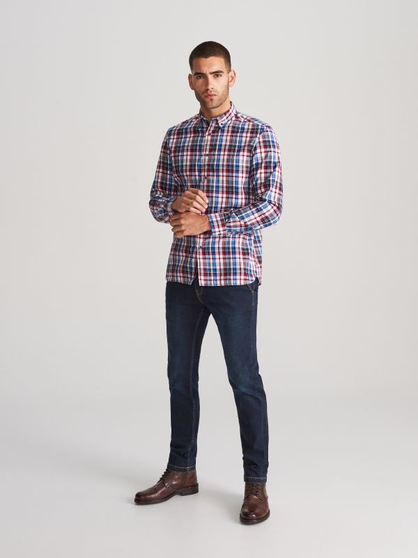 Checked shirt regular fit - red - WS843-33X - RESERVED
