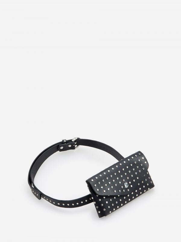 Ladies` sachet & belt - black - WV215-99X - RESERVED
