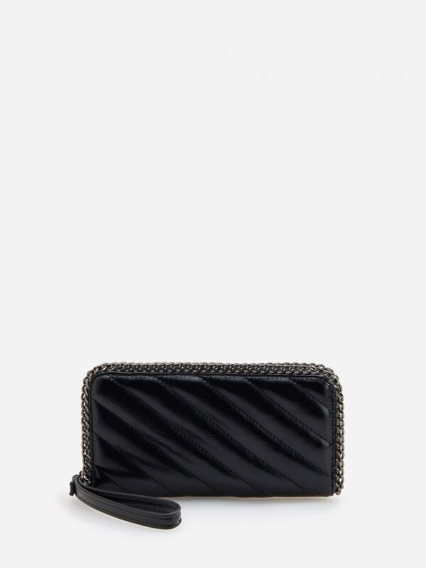 Cartera con cadena decorativa - Negro - WV310-99X - RESERVED