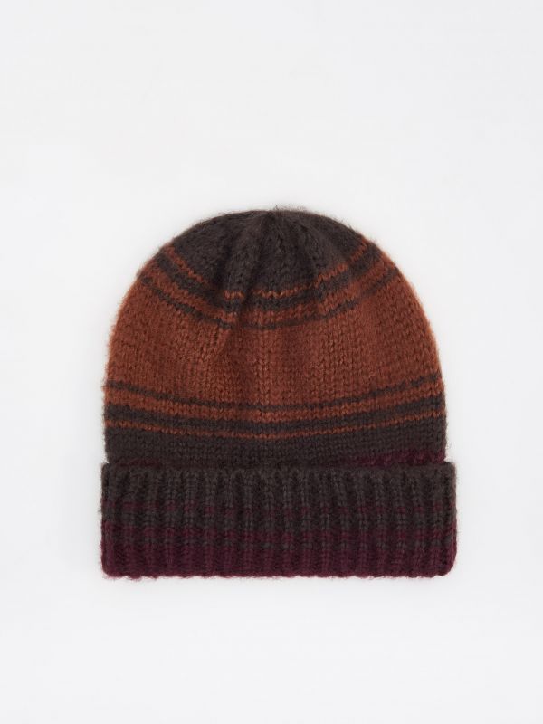 Knit hat - brown - WX384-88X - RESERVED
