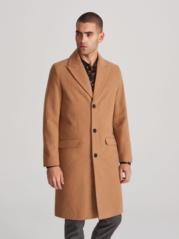 Cappotto misto lana - Beige - WZ047-12X - RESERVED