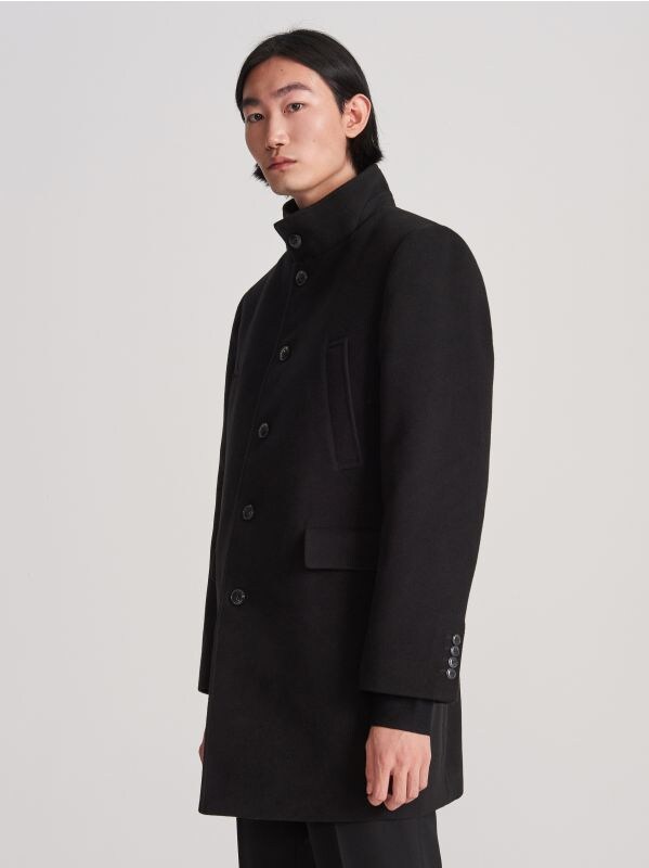 Coat with zip out lining - black - WZ051-99X - RESERVED