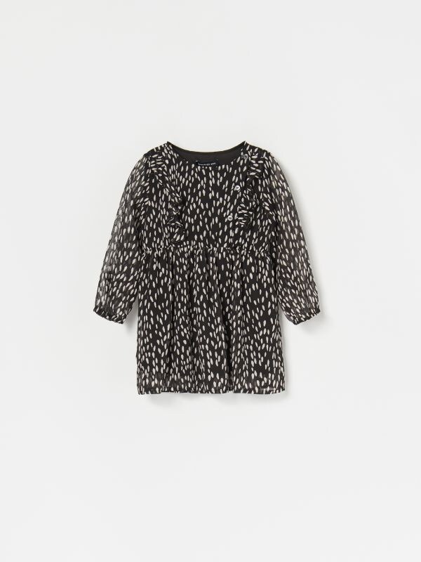 Patterned dress - black - WZ543-99X - RESERVED
