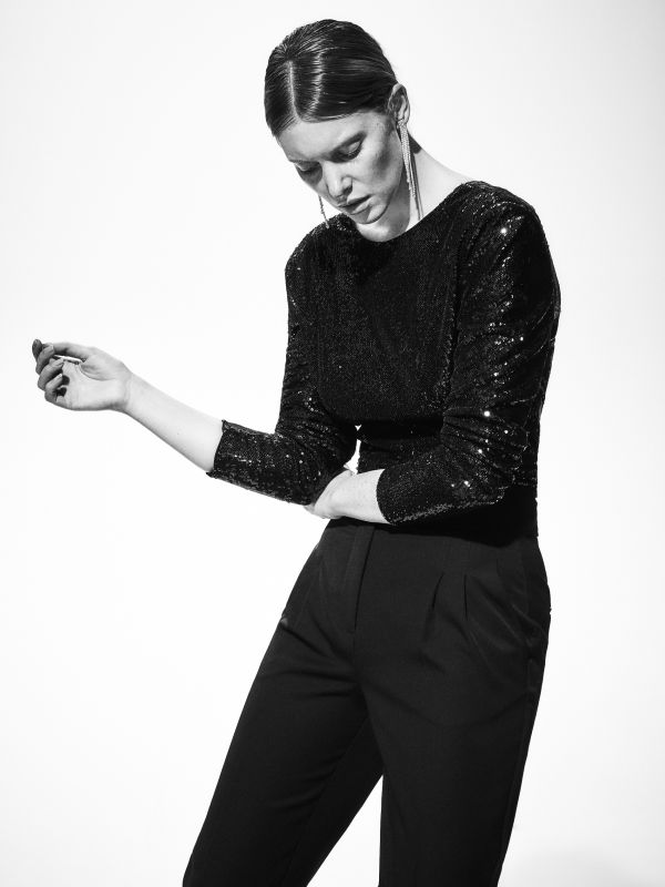 LADIES` BLOUSE - Noir - XA262-99X - RESERVED