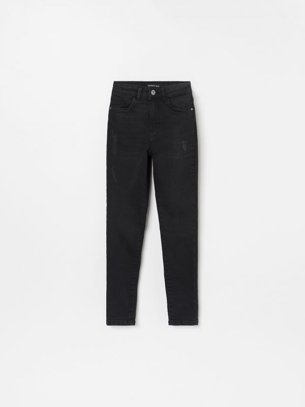 Jeans mit hoher Taille - schwarz - XC821-99J - RESERVED