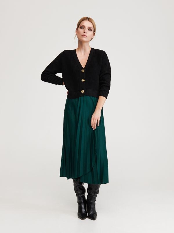 Ladies` skirt - green - XD256-79X - RESERVED