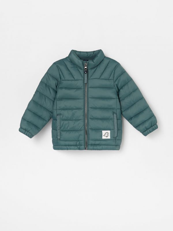 Quilted zip up jacket - turquoise - XE065-67X - RESERVED