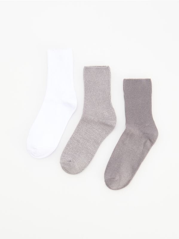 3 pack socks - grey - XF303-90X - RESERVED