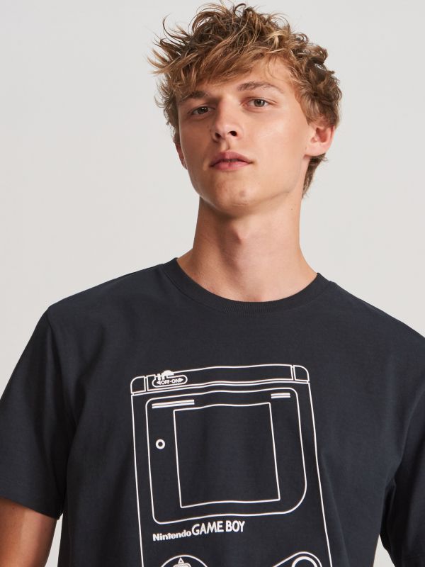 Game Boy T-shirt - black - XH122-99X - RESERVED