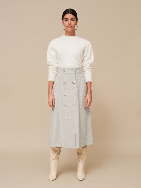 Mohair blend jumper - ivory - XH261-01X - RESERVED